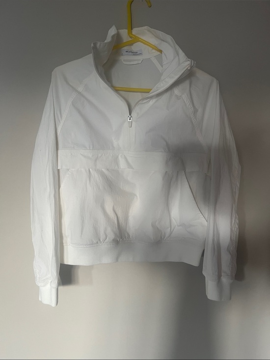 BR standard Jackets & Blazers - White Half-Zip Pullover Jacket - Lightweight Women's Coat